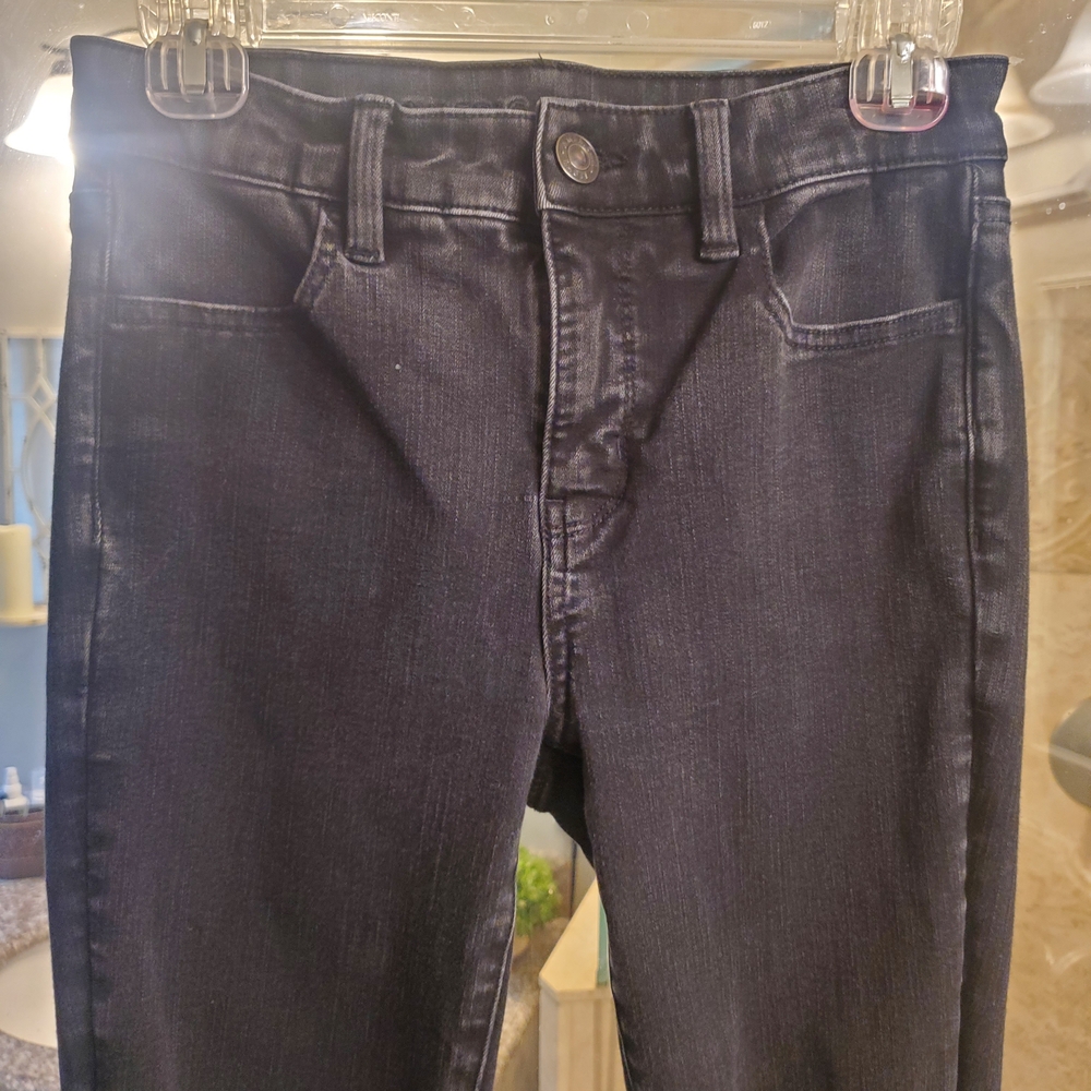 American Eagle Black Jeggin Jeans 4L Long - Picture 2 of 7